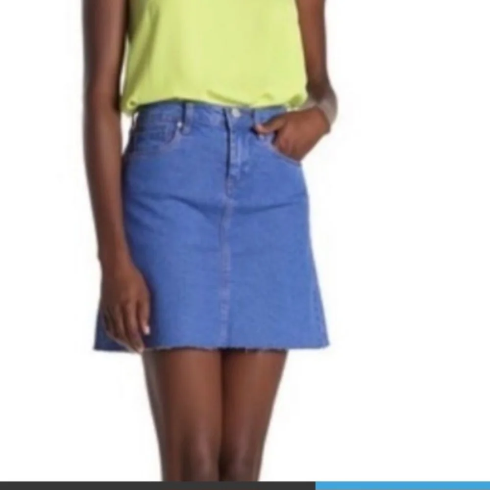 BLANKNYC High wasted,never worn mini skirt. Intense sky blue. 100% soft cotton. - Picture 2 of 10